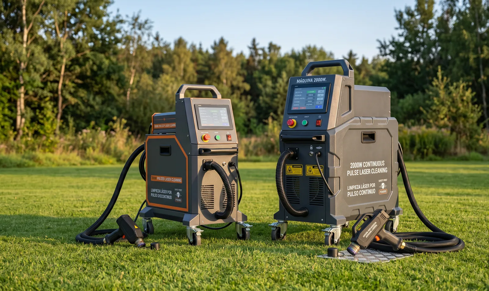 Equipos 2000W y 300W ECOLASER desplegados